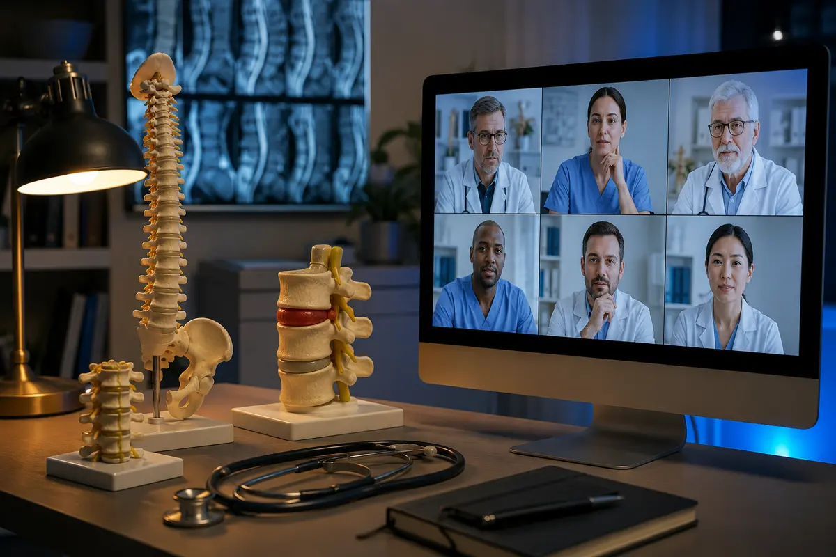 Multiple specialist perspectives on spine surgery decision